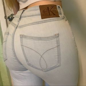 Light wash Calvin Klein skinny jeans